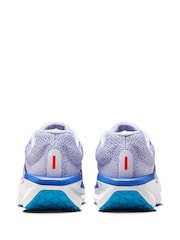 Nike White/Blue Winflo 11 Road Running Trainers - Image 4 of 9