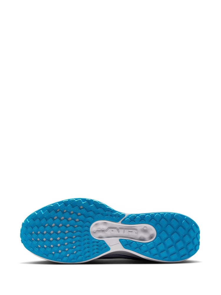 Nike White/Blue Winflo 11 Road Running Trainers - Image 7 of 9