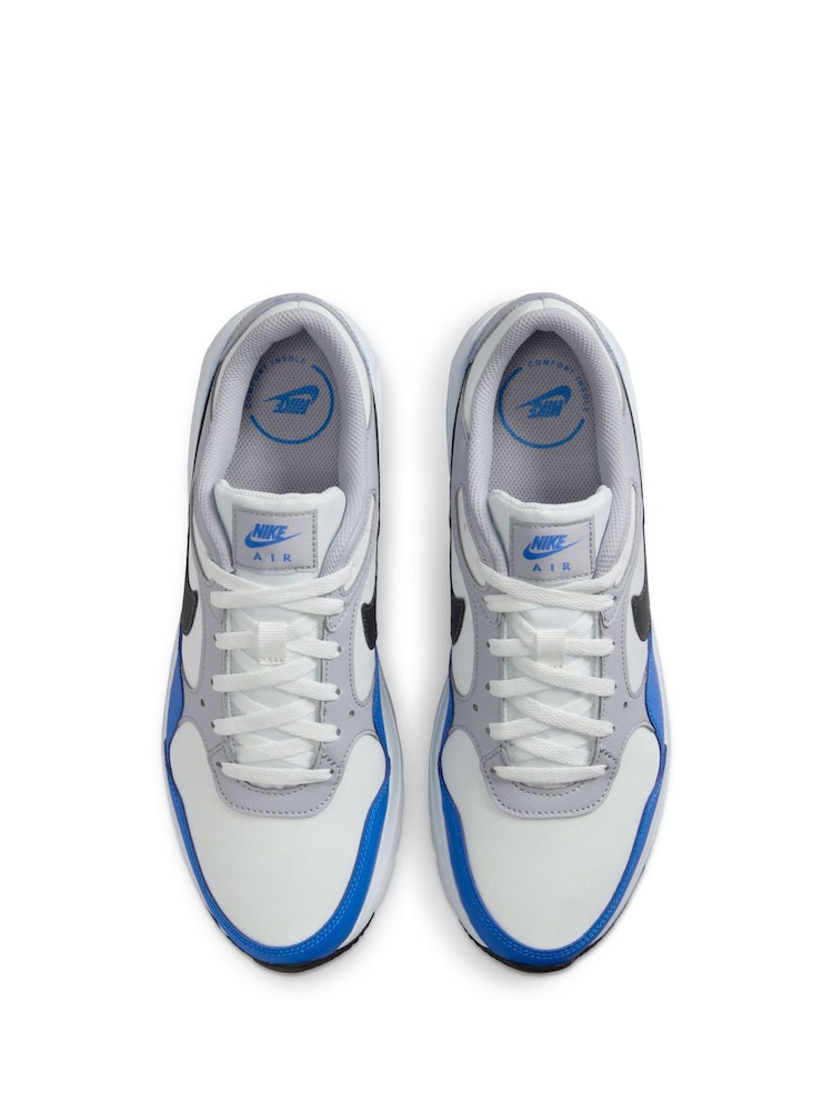 Nike White Blue Air Max SC Trainers - Image 10 of 10