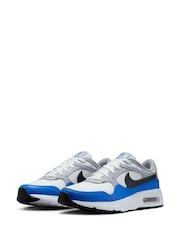 Nike White Blue Air Max SC Trainers - Image 2 of 10