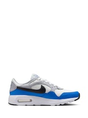 Nike White Blue Air Max SC Trainers - Image 4 of 10