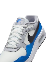 Nike White Blue Air Max SC Trainers - Image 8 of 10