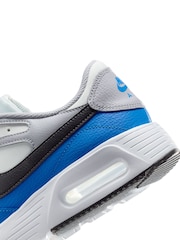Nike White Blue Air Max SC Trainers - Image 9 of 10