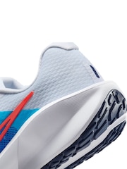 Nike White/Blue Downshifter 13 Road Running Trainers - Image 11 of 12