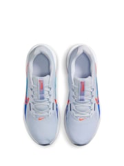 Nike White/Blue Downshifter 13 Road Running Trainers - Image 12 of 12