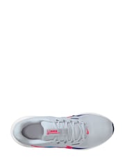 Nike White/Blue Downshifter 13 Road Running Trainers - Image 7 of 12
