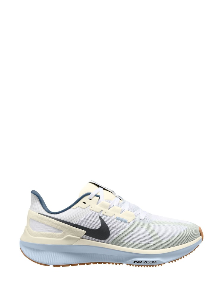 Nike White Structure 25 Road Running Trainers - Image 1 of 5