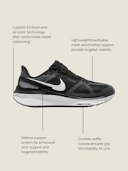 Nike White Structure 25 Road Running Trainers - Image 5 of 5