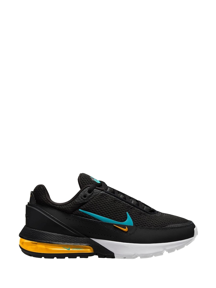 Nike Black Yellow Air Max Pulse Trainers - Image 1 of 4