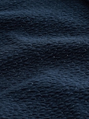 Navy Textured Shacket with Stitch Detail - Image 8 of 9