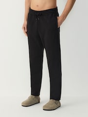 Black Textured Straight Leg Joggers - Image 1 of 9