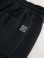 Black Textured Straight Leg Joggers - Image 9 of 9