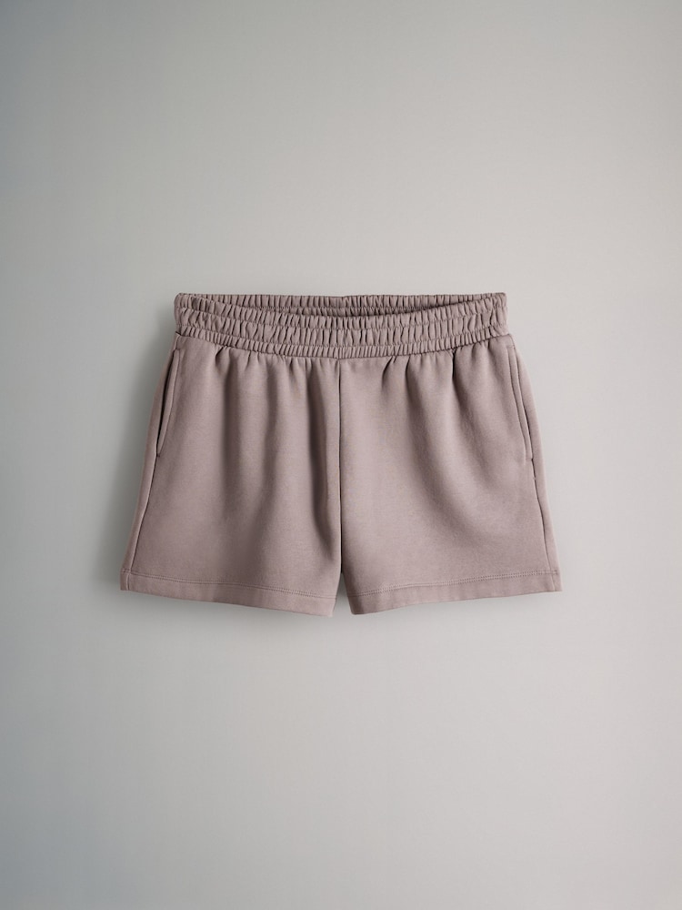 The Set Butter Yellow/Taupe Brown 2 Pack Relaxed Joggers Shorts - Image 9 of 11