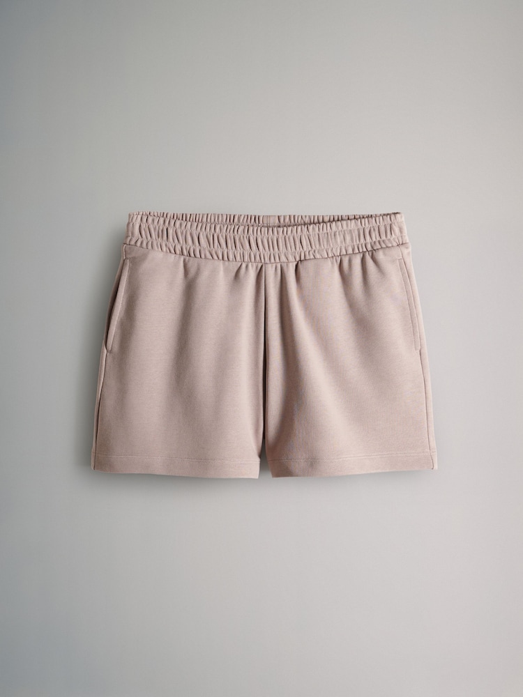 Buy The Set Taupe Pink Short Sleeved Loopback Sweatshirt and