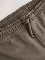Neutral Brown Textured Twill Straight Leg Joggers - Image 2 of 3