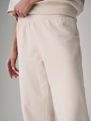 The Set Taupe Pink/Cream 2 Pack Loopback Wide Leg Joggers - Image 7 of 11