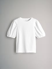 The Set Black/White/Black and White Stripe 3 Pack Poplin Sleeve Tops - Image 3 of 11