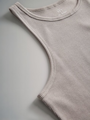 The Set Black/Red/Taupe Brown/White 4 Pack Racer Neck Ribbed Bodysuits - Image 10 of 11