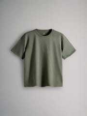 The Set Green/Grey Marl/White/Green Stripe 4 Pack Short Sleeved Relaxed T-Shirts - Image 3 of 7