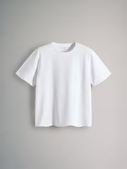 The Set Green/Grey Marl/White/Green Stripe 4 Pack Short Sleeved Relaxed T-Shirts - Image 5 of 7