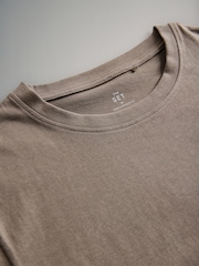 The Set Green/Grey Marl/White/Green Stripe 4 Pack Short Sleeved Relaxed T-Shirts - Image 6 of 7