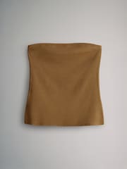 The Set Black/Khaki Green/Cream/Red/Ecru Stripe Ribbed Bandeau Tops 5 Pack - Image 11 of 13