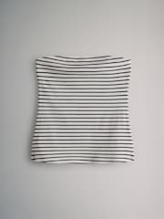 The Set Black/Khaki Green/Cream/Red/Ecru Stripe Ribbed Bandeau Tops 5 Pack - Image 4 of 13