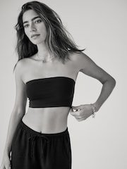 The Set Black 5 Pack Cropped Bandeau Bra - Image 3 of 13