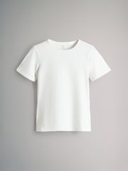 The Set Pastel Pink/Yellow/Pastel Blue/Grey Marl/Cream Short Sleeve 5 Pack Fitted Crew Neck T-Shirts - Image 4 of 8