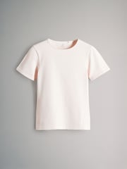 The Set Pastel Pink/Yellow/Pastel Blue/Grey Marl/Cream Short Sleeve 5 Pack Fitted Crew Neck T-Shirts - Image 6 of 8