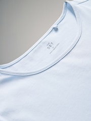 The Set Pastel Pink/Yellow/Pastel Blue/Grey Marl/Cream Short Sleeve 5 Pack Fitted Crew Neck T-Shirts - Image 7 of 8