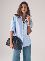 The Set Blue White Stripe/White 2 Pack Oxford Shirt - Image 1 of 11