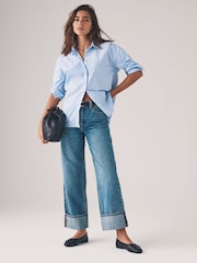 The Set Blue White Stripe/White 2 Pack Oxford Shirt - Image 4 of 11