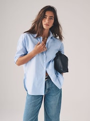 The Set Blue White Stripe/White 2 Pack Oxford Shirt - Image 6 of 11