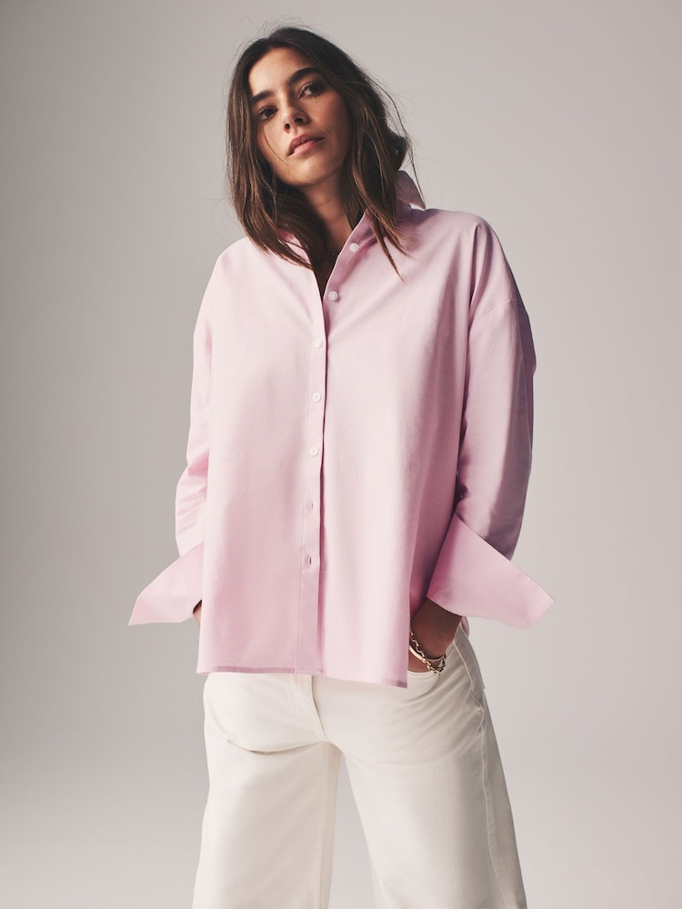 The Set Pale Pink/White 2 Pack Oxford Shirts - Image 8 of 13