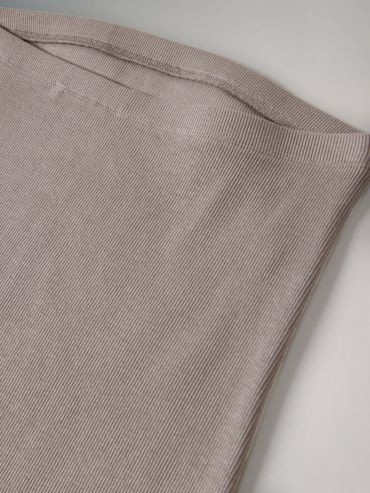 The Set Back/Taupe/Black and White Stripe 3 Pack Ribbed Bandeau Dresses - Image 2 of 3
