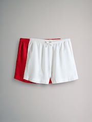 The Set Neutral/Red 2 Pack Pull On Shorts with Linen - Image 1 of 5