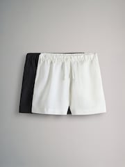 The Set Black/White 2 Pack Linen Blend Shorts - Image 1 of 5