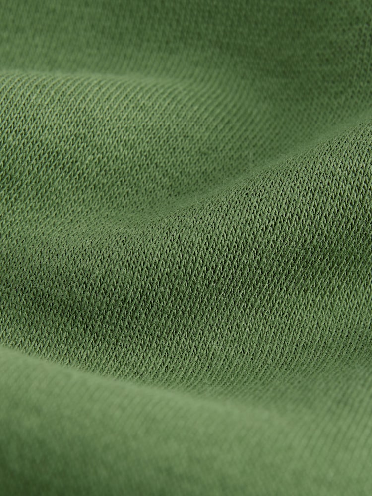 Bright Green Jersey Cotton Rich Quarter Zip Sweatshirt - Image 9 of 9 Bright Green Jersey Cotton Rich Quarter Zip Sweatshirt - Image 9 of 9