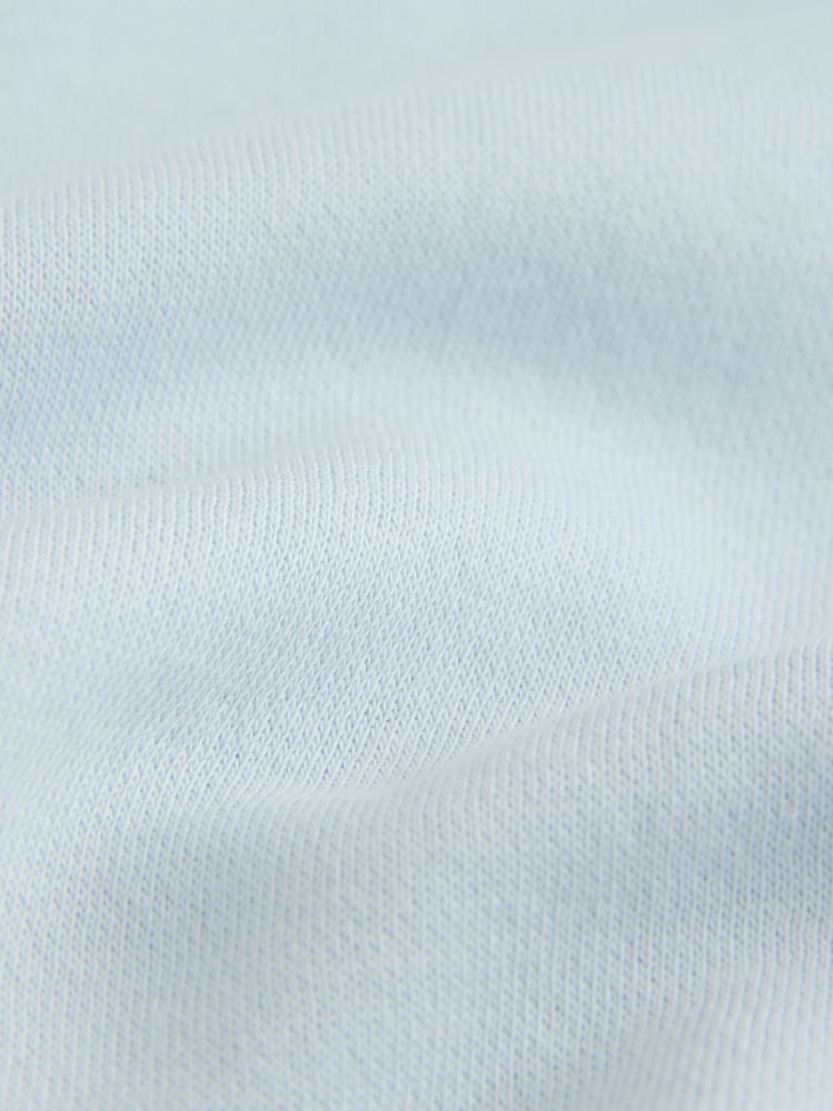Light Blue Jersey Cotton Rich Quarter Zip Sweatshirt - Image 7 of 8