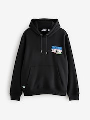 Black Graphic Print Hoodie - Image 7 of 10