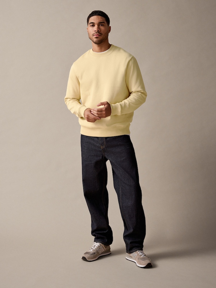 Gelb - Rich Jersey Crew Sweatshirt - Image 2 of 8