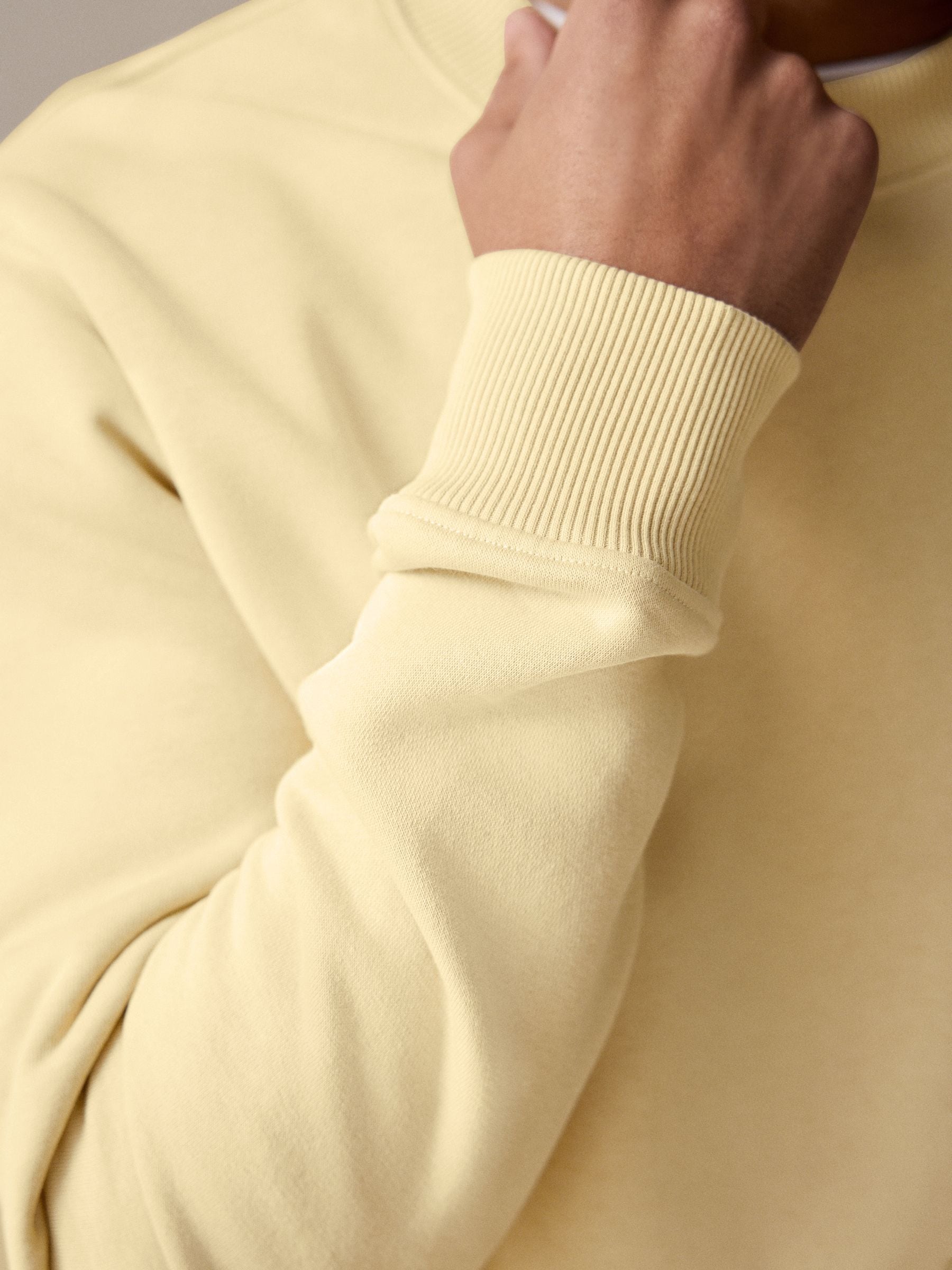 Buy Yellow Rich Jersey Crew Sweatshirt from Next USA