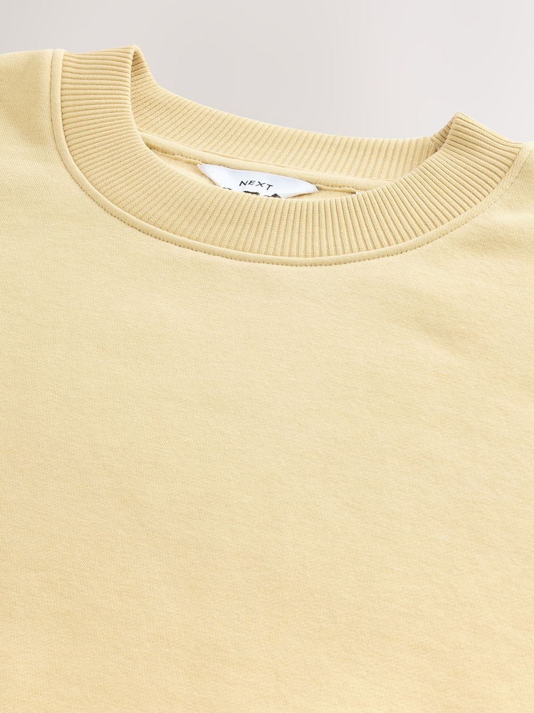 Gelb - Rich Jersey Crew Sweatshirt - Image 8 of 8