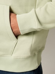 Light Sage Green Regular Fit Rich Jersey Fabric Hoodie - Image 5 of 8