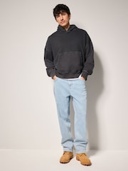 Black Boxy Fit EDIT Heavyweight Hoodie - Image 5 of 9