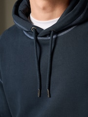 Bleu - Sweat-shirt à capuche EDIT Heavyweight Contrast Stitch - Image 6 of 10