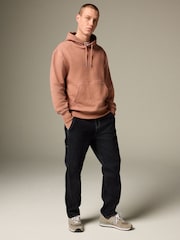 Perzikoranje - EDIT Heavyweight Contrast Stitch Hoodie - Image 2 of 10