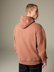 Perzikoranje - EDIT Heavyweight Contrast Stitch Hoodie - Image 3 of 10