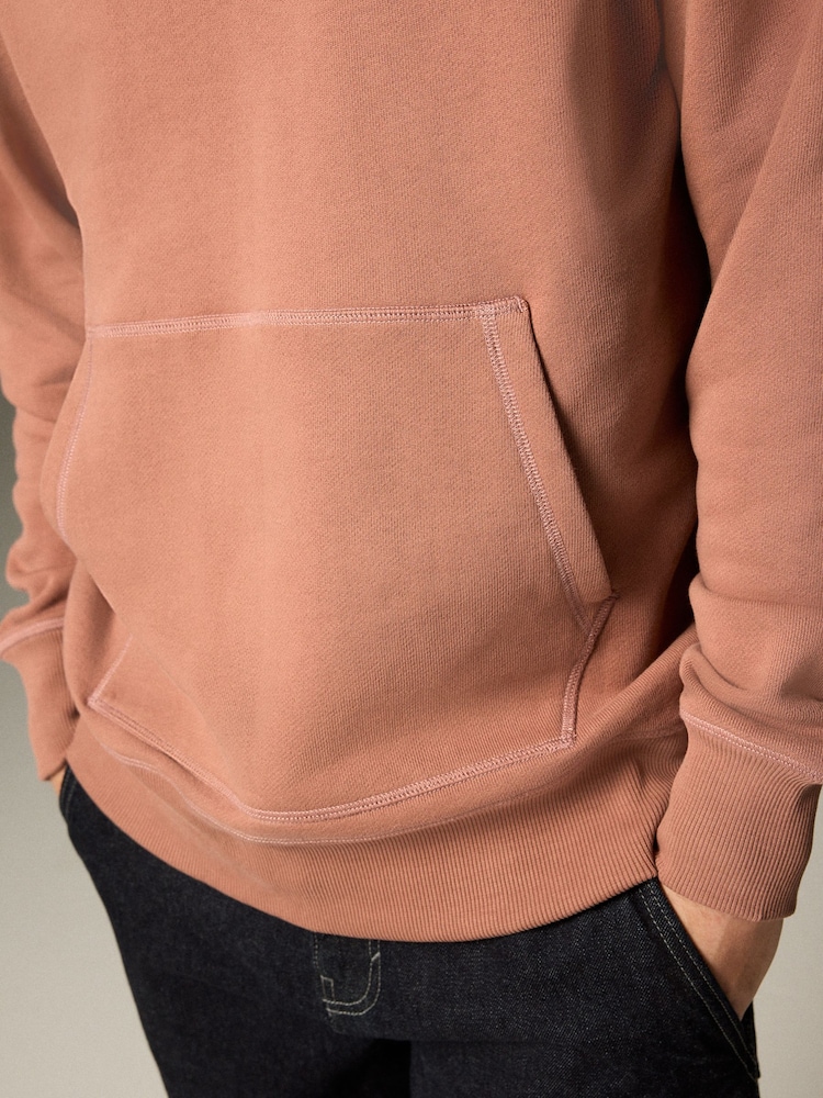 Perzikoranje - EDIT Heavyweight Contrast Stitch Hoodie - Image 6 of 10